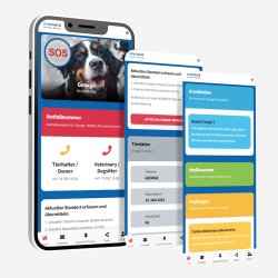 Hundemarke in Knochenform aus Silikon mit QR-Code und Lasergravur