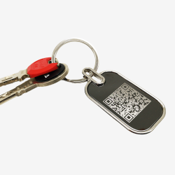 SOS Key Tag with QR Code | Digital Ownership ID | DynaTag