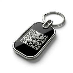 SOS Schlüsselanhänger mit QR-Code | Digitale Eigentums-ID | DynaTag
