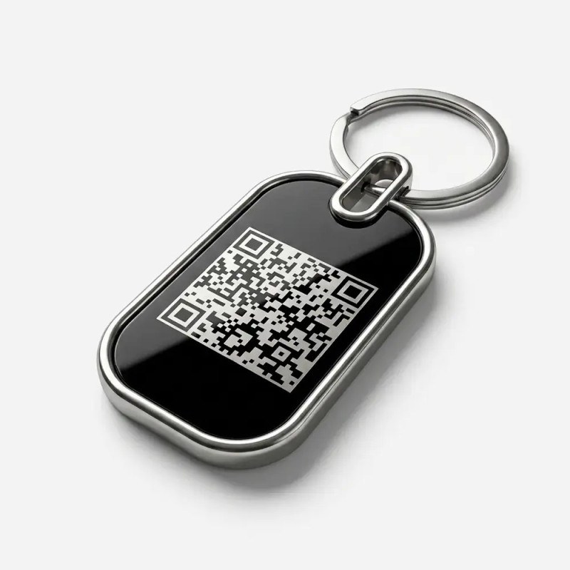 SOS Key Tag with QR Code | Digital Ownership ID | DynaTag