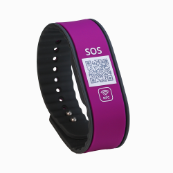 SOS Notfallarmband mit QR-Code & NFC | Medizinisches Armband
