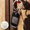 SOS Schlüsselanhänger mit QR-Code | Digitale Eigentums-ID | DynaTag
