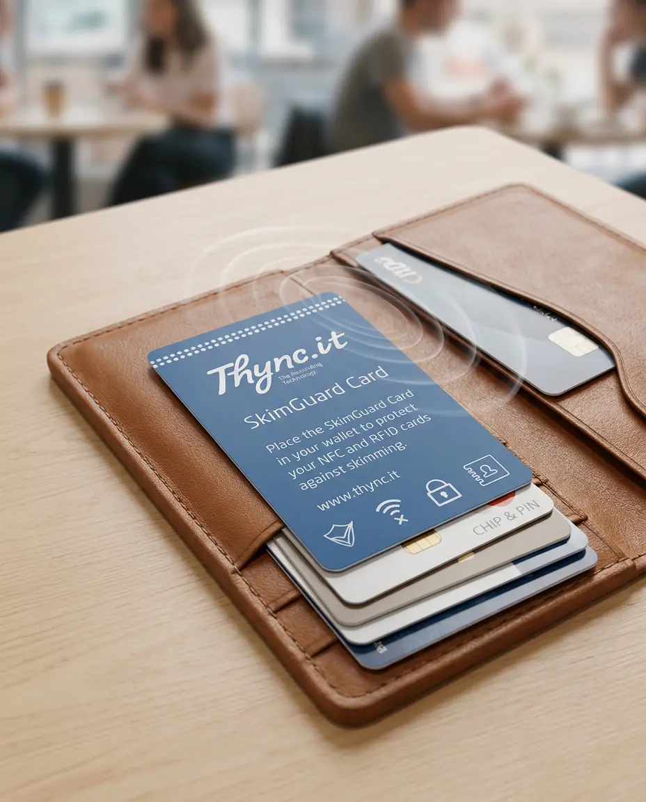 Carte SOS SkimGuard pour protéger les cartes bancaires sans contact